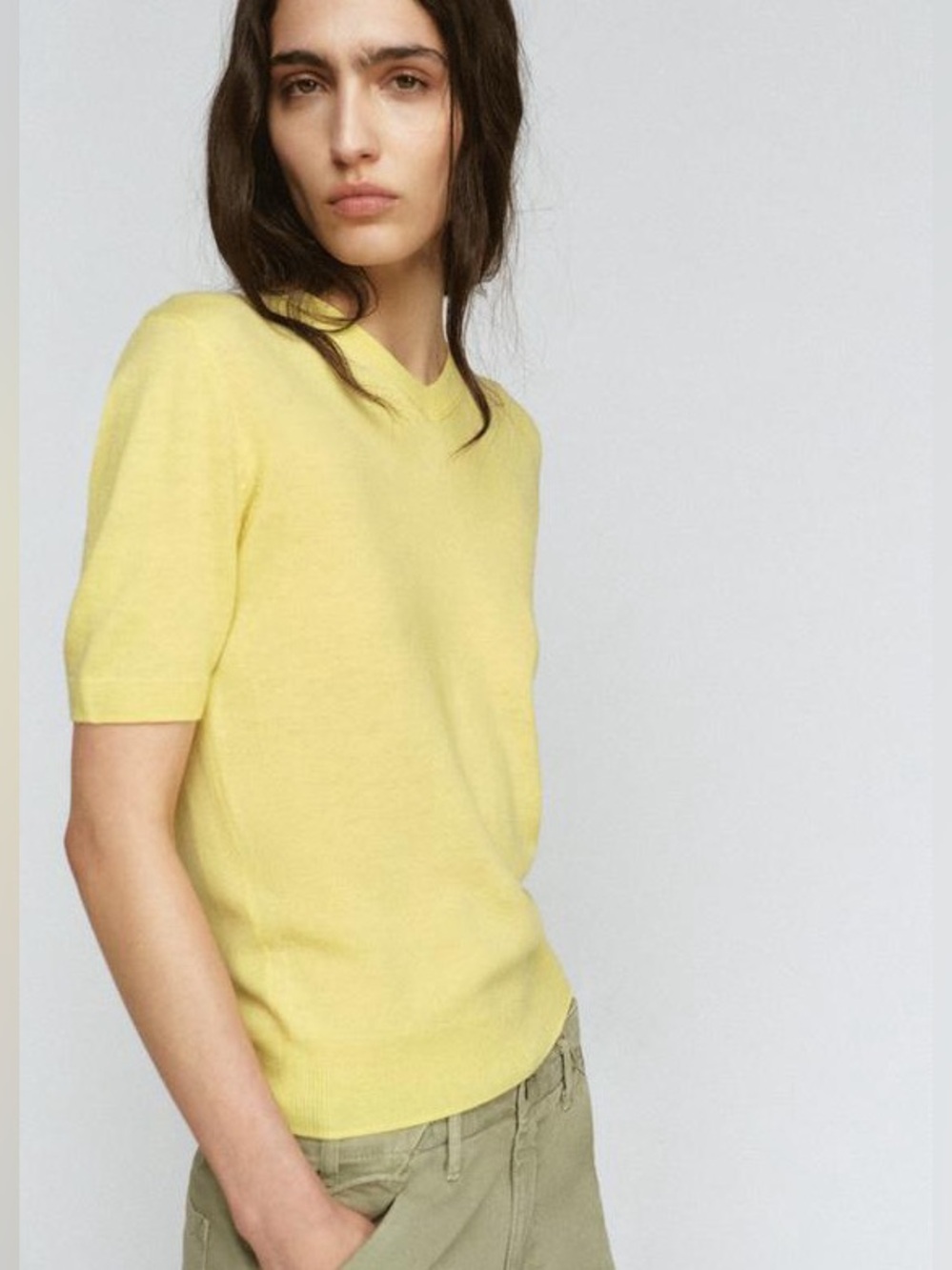 Zara 100% sweater short sleeve top